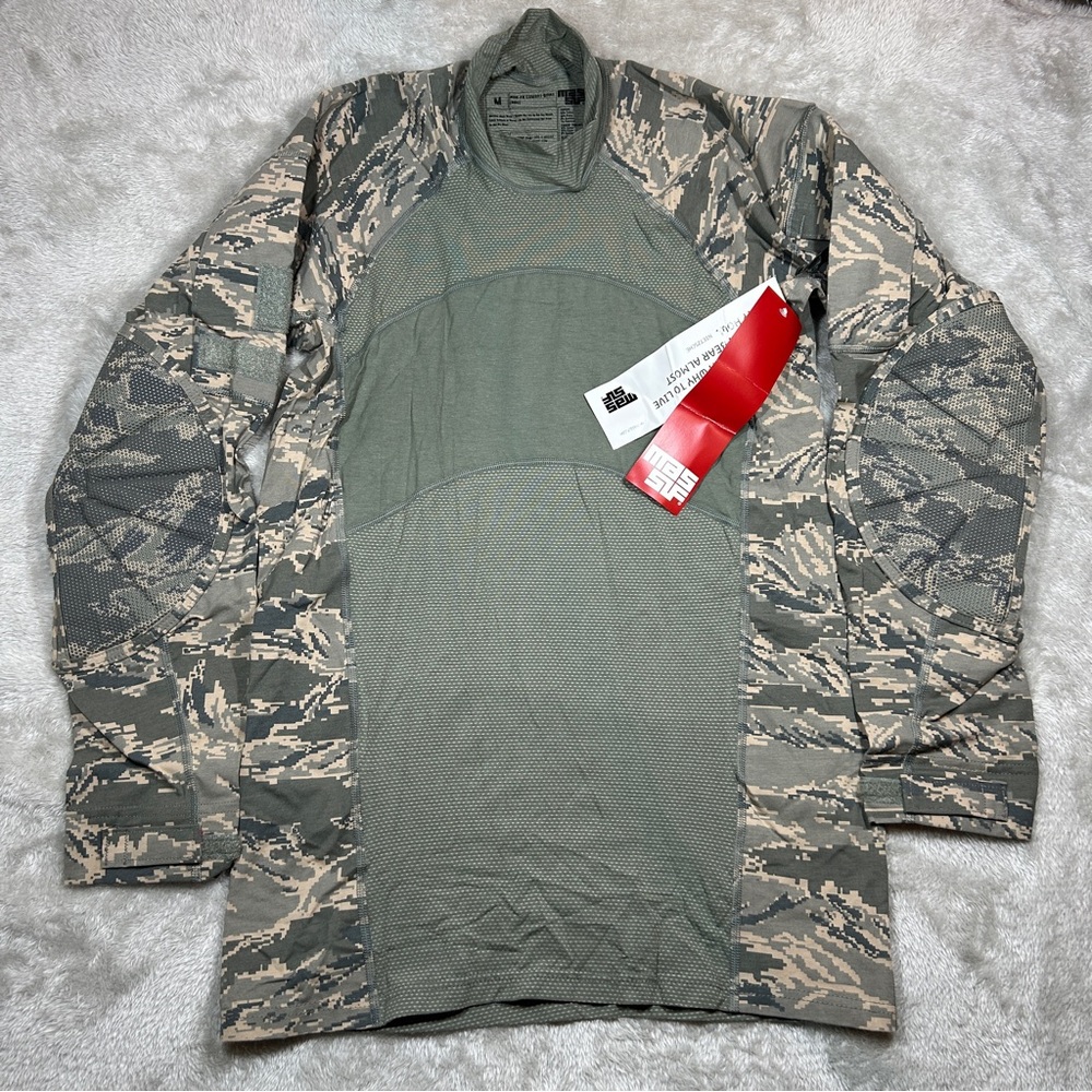 New MASSIF Medium Non-FR ABU Combat Shirt Tiger Camo Long Sleeve Elbow Pads